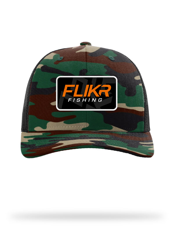 FLIKR CAMO TRUCKER HAT