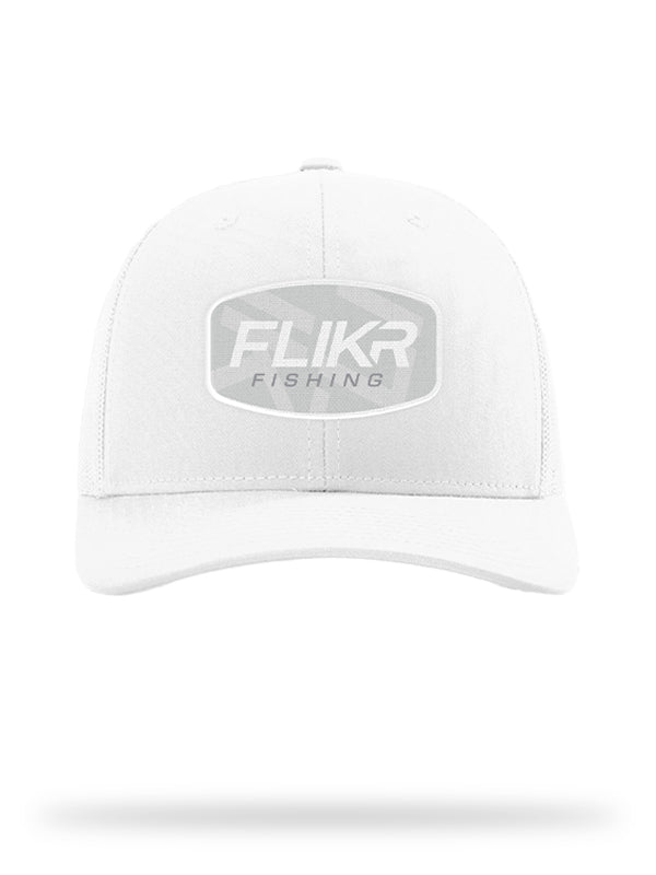 FLIKR WHITE TRUCKER HAT